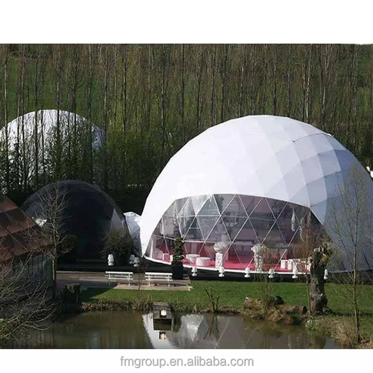 Heavy Duty Tents Event Professional Outdoor 360 Dome Tent Tree Clear Plastic Ball Printed Camping Dome Tent Hotel For Sale