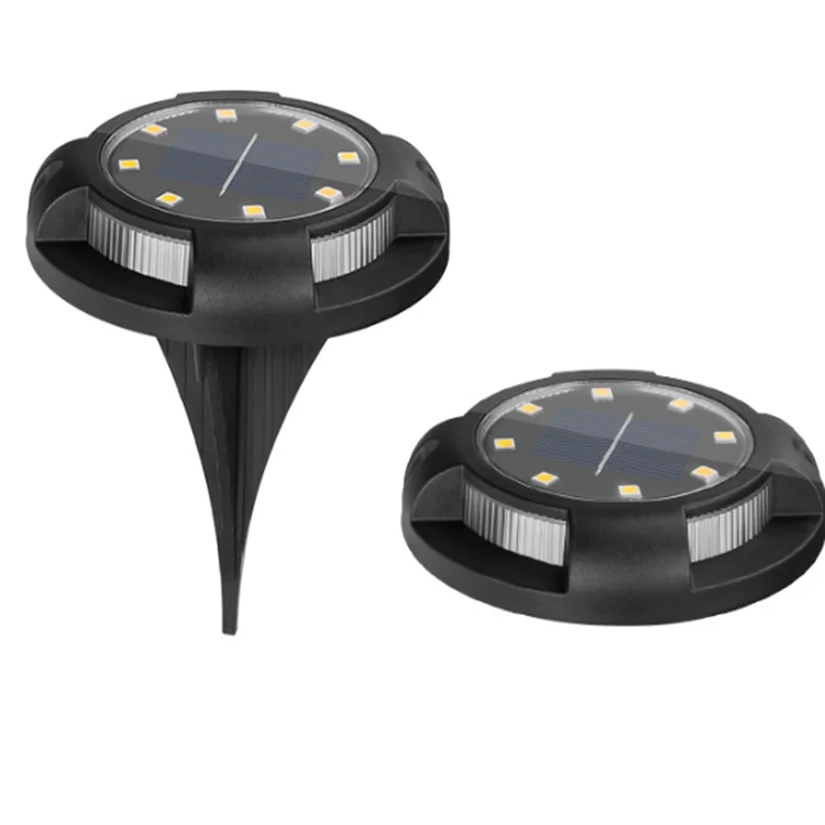 New Lawn Patio Pathway Yard Deck Walkway Multi Color Auto Changing Outdoor 12 LED Solar Garden Ground Lights