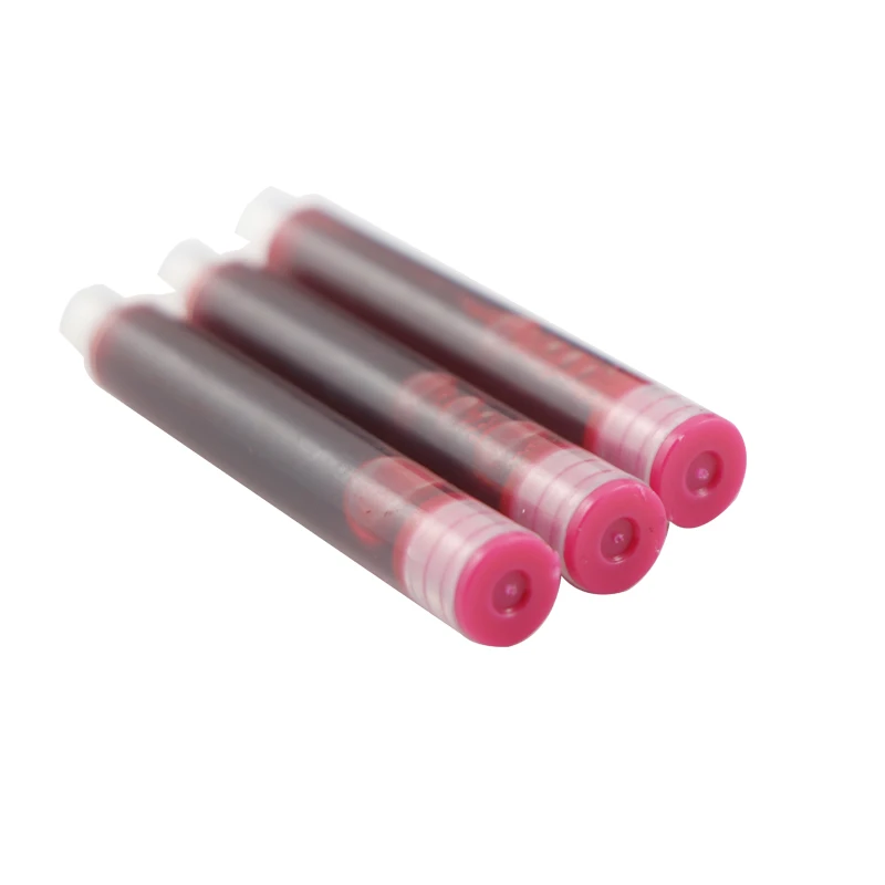 
black blue red wear-resisiting anti-collision international standard size replacement fountain pen ink converter cartridges 