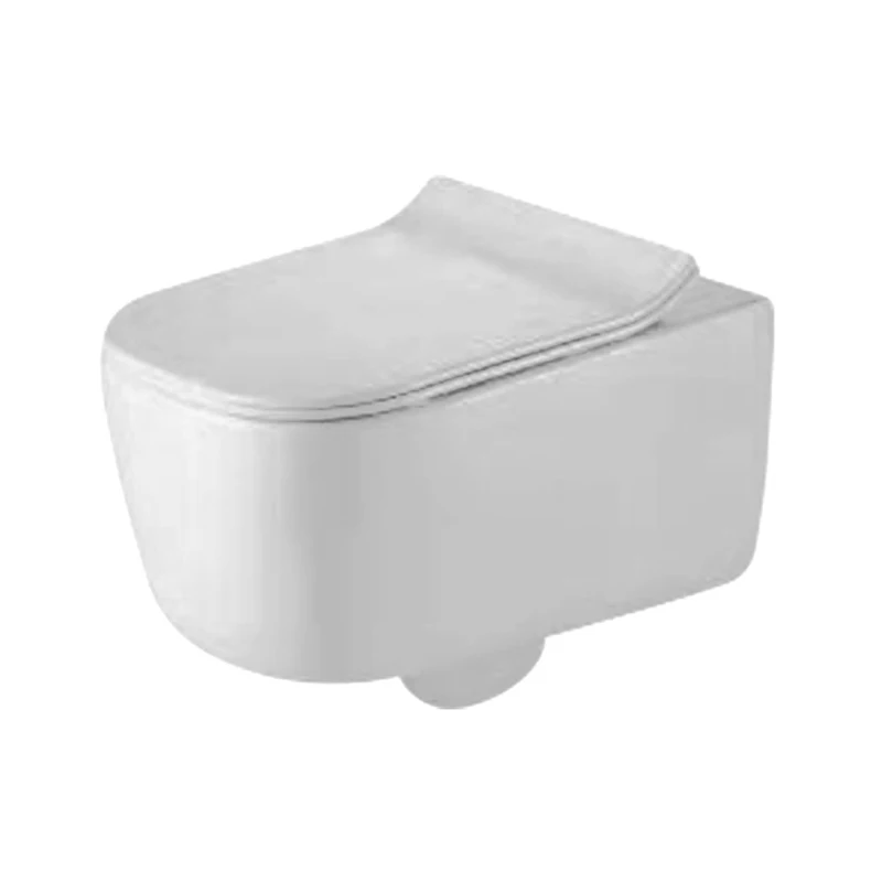 White color Rimless Washdown Wall Mounted Toilet Bowl Concealed Tank Ceramic Wall Hung Toilet For Sale
