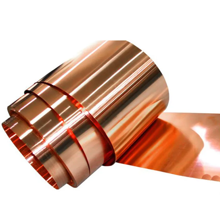 T2 red copper foil skin, grounding conductive ultra-thin copper strip, red copper gasket 0.05-3mm