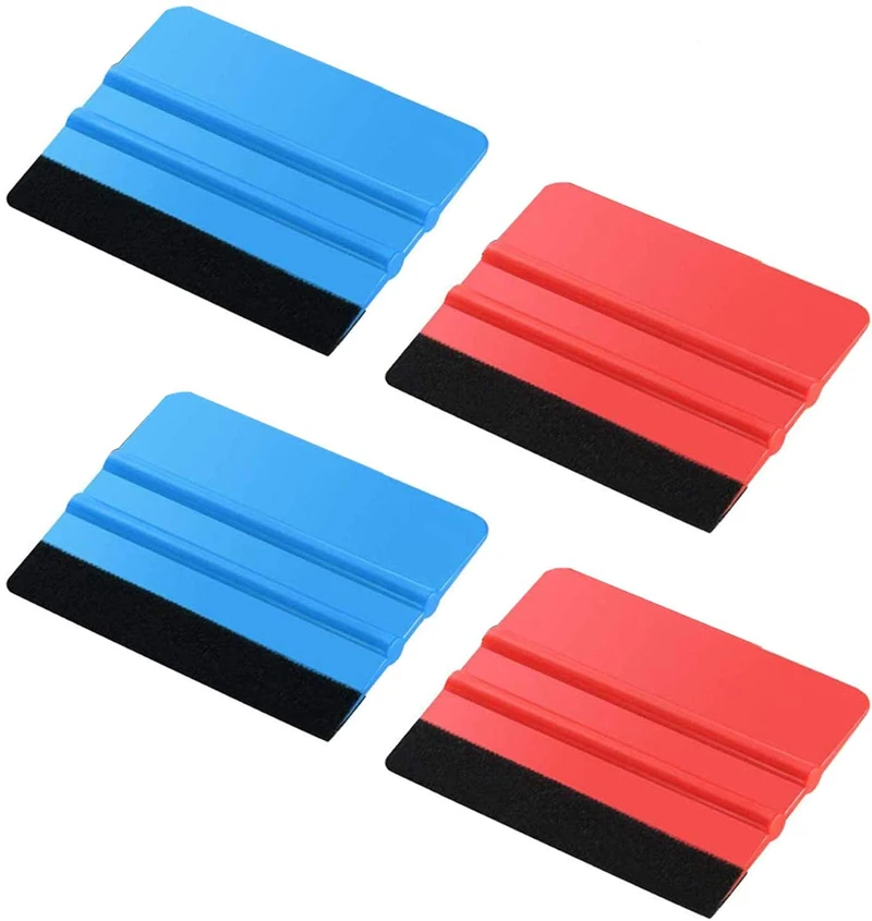 Plastic Felt Edge Squeegee PP Material Car Squeegee