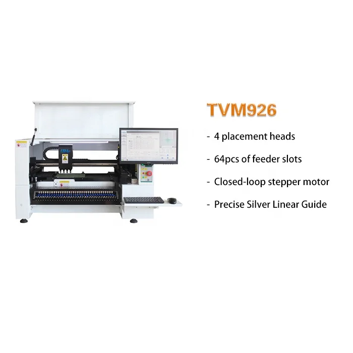  Китайский продукт QIHE TVM926 производство настольных печатных плат сборка SMT установка для производства светодиодных
