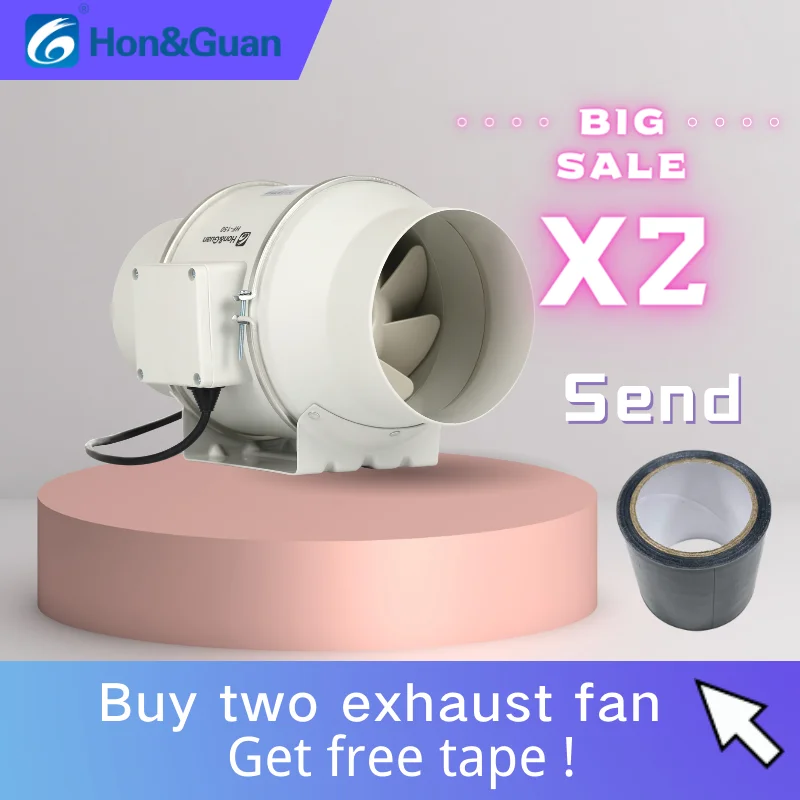 Fan Manufacturer 3 Speed Exhaustd Readerduct Fan Installation Air Extractor Fan Extractor Plastic White AC PP Plastic 200mm