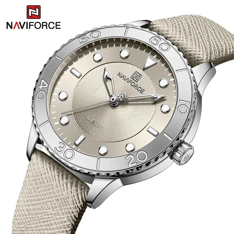 Fashion Women Wristwatch Hot Sale NAVIFORCE 5020 Luminous Luxury Waterproof Watches Girlfriends Birthday Gift Quartz Lady Watch