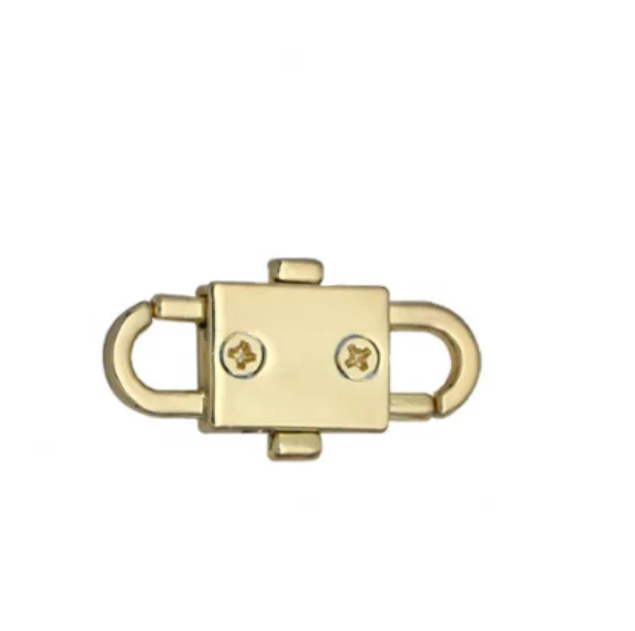 Adjustable Double-Headed Buckle Chain Accessory Convenient Spring Fastener for Luggage Bags Brass Frame Packaged in Cartons
