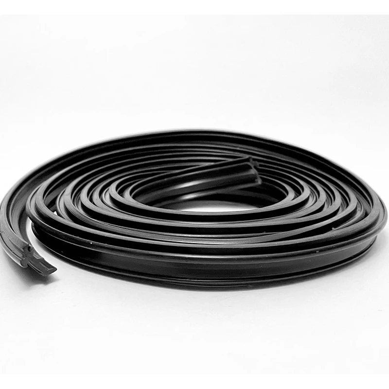High rebound silicone flat weatherstripping sound insulation rubber strip door seal