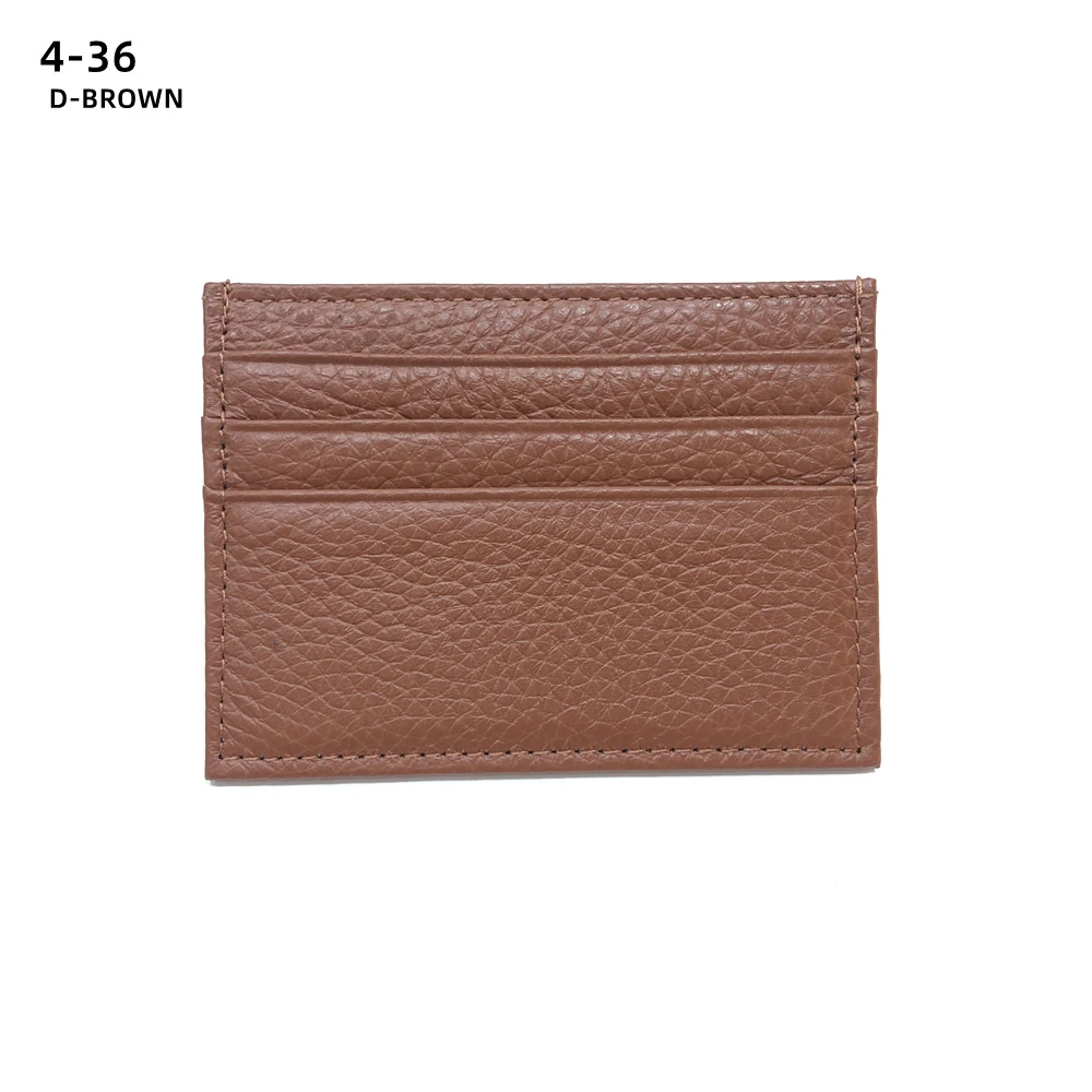 Leather Real Leather Pastel Colours Credit Card Holder Small Card Leather Card Holder Wallet