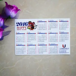 Custom soft fridge magnet Calendar Fridge Magnet Calendar Sticker