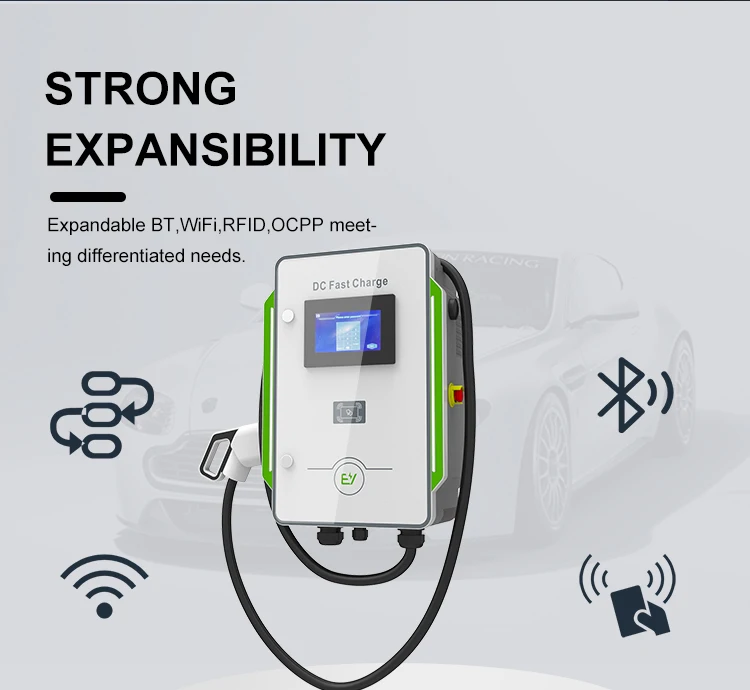 KIWI 30 kw Floor stranding wall Mounted Home Home Car Charger Station Hdb Ev Charging Dc Fast Charging Stations