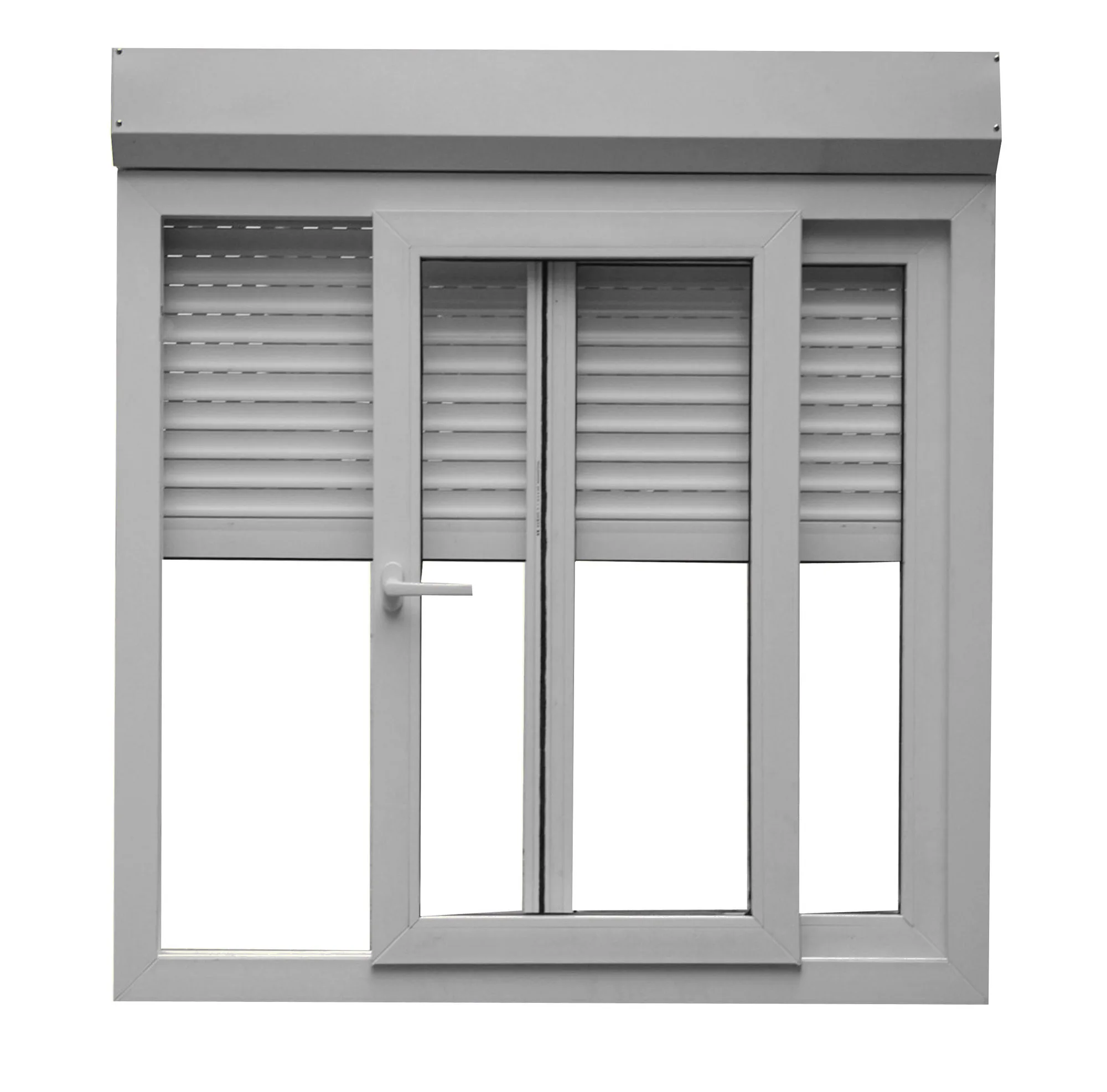 Modern aluminum windows and doors sliding window with electric roller shutter motor