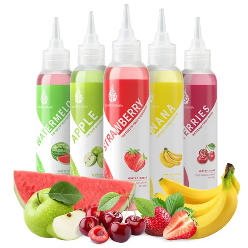 Non-greasy 200ml Fruit Flavors Private Thick Sex Lubricant Water Based PH Balance Personal Lubricant For Men And Women Couples