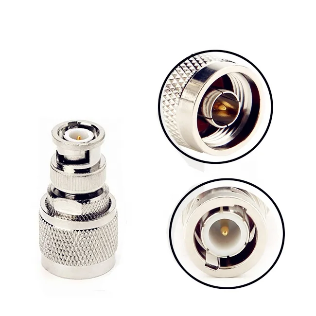 BNC Male to N Male Straight Adapter Converter for GSM 3G 4G GPS WiFi WLAN Router Radios Antenna