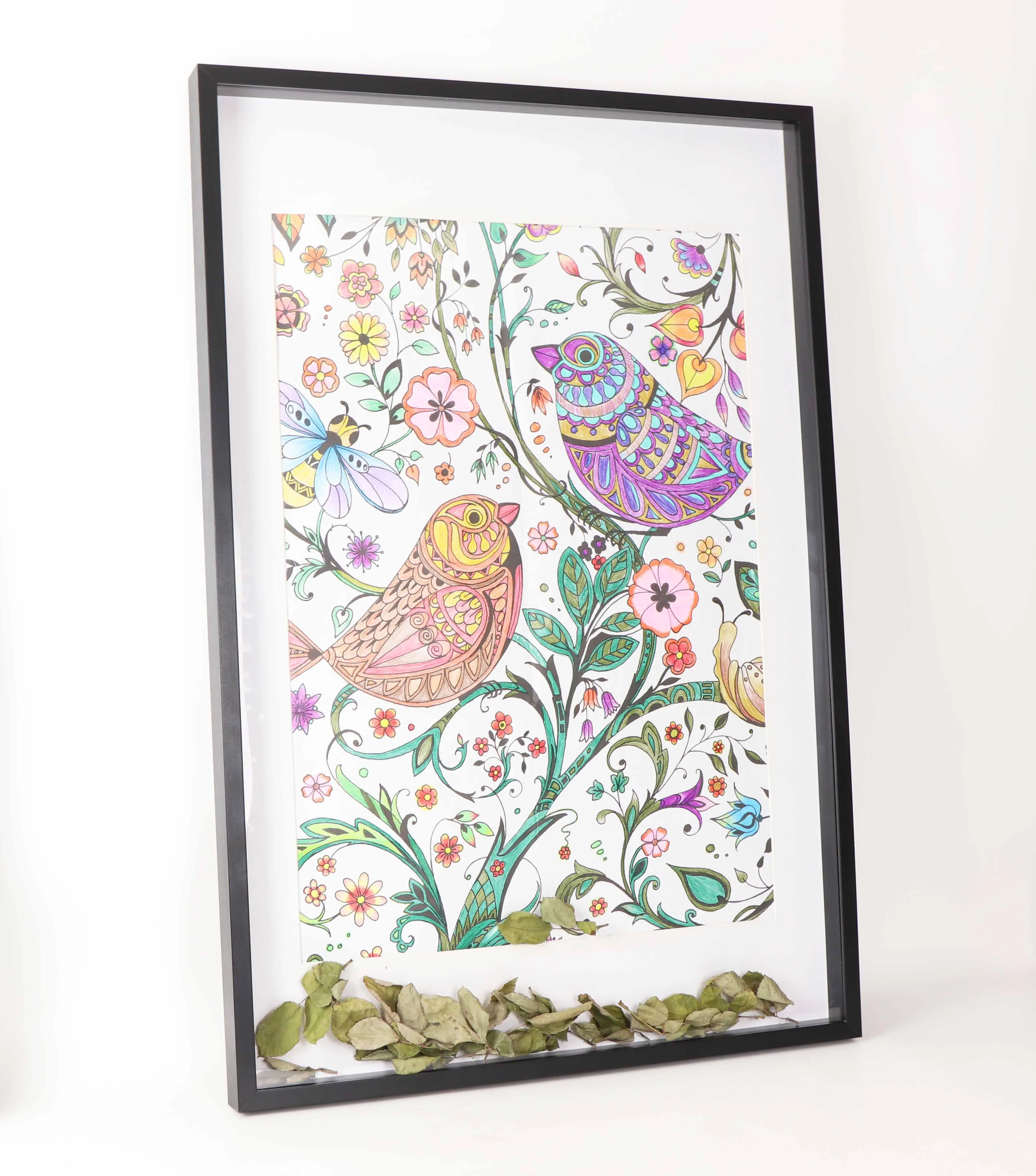 24x36inches shadow box frame, Solid wood picture frame, Deep frame art