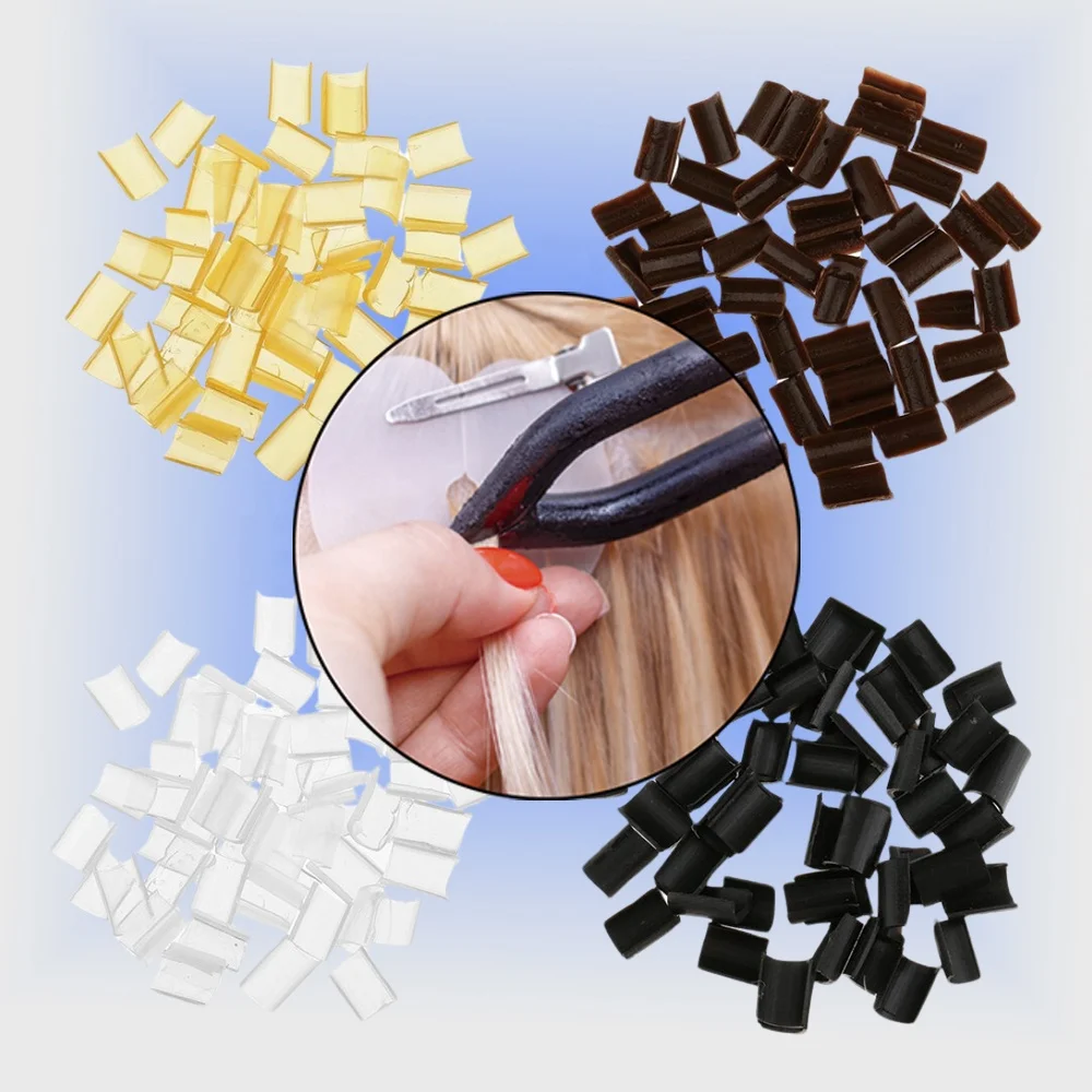 New Heat Melt Hair Grains Fusion Keratin U Glue Tips Rebond Granules For U Tip Hair Extension