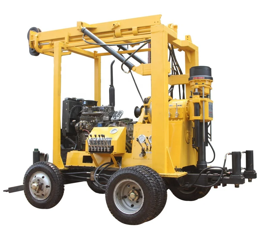 small Rig Four Wheels Mounted Diamond core drilling machine portable
