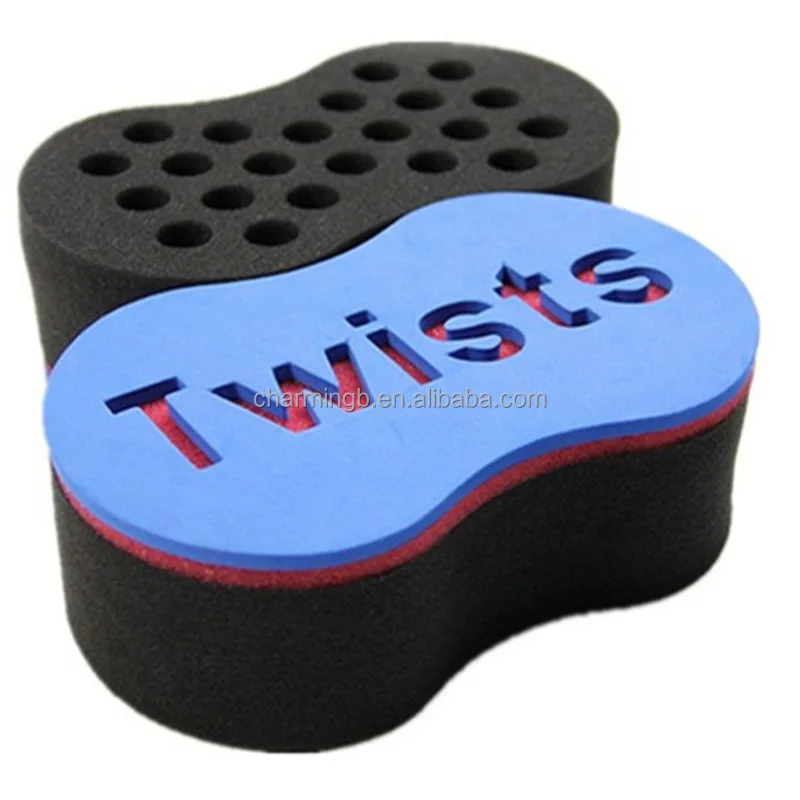 Oval Shape Magic Curly Hair Sponge Creative Hairdressing Removal Hair Brush with Holes
