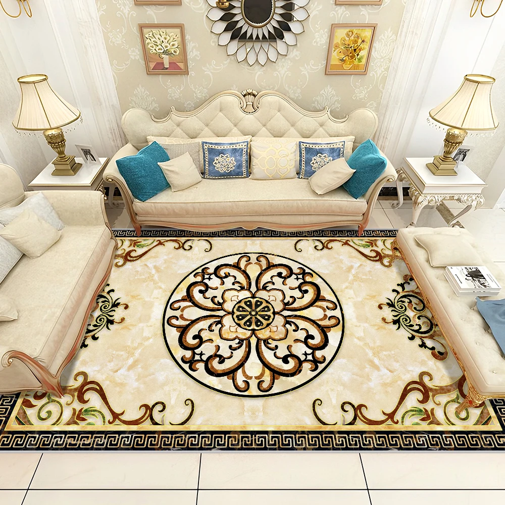 OEM Cheap Carpet Manufacturer Online 3d Room Living Room Carpet Velvet Soft Table Rugs