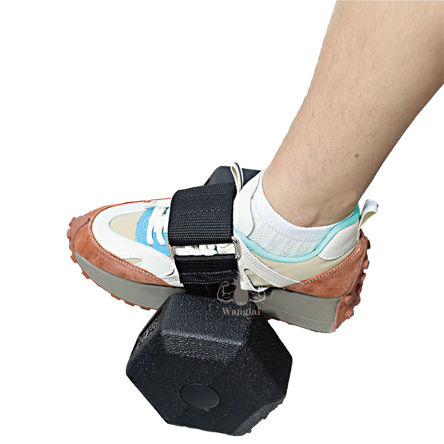 Adjustable Weight Dumbbell Ankle Strap, Dumbbell Foot Attachment for Knees Over Toes Tibia Dorsi Calf Machine, Leg Curl Kickback
