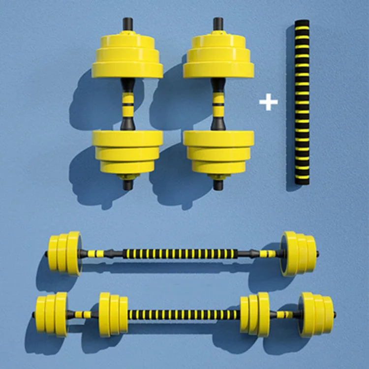 New detachable Home gym adjustable free weight 10kg 20kg dumbbell barbell Multipurpose suit dumbbell