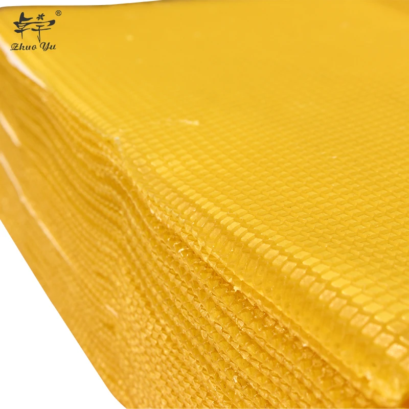Beeswax Foundation Factory Directly Supply Cheap Bulk Bee Wax Sheets Wholesale Pure Beeswax Foundation Sheets for Beekeeping