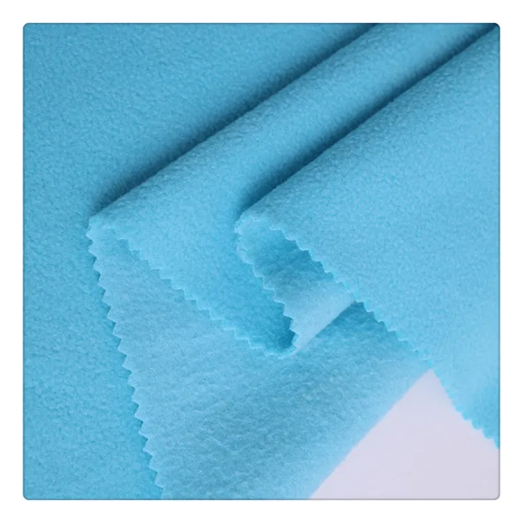 Factory direct sale multicolor optional brushed polyester polar velvet fleece fabric for garment
