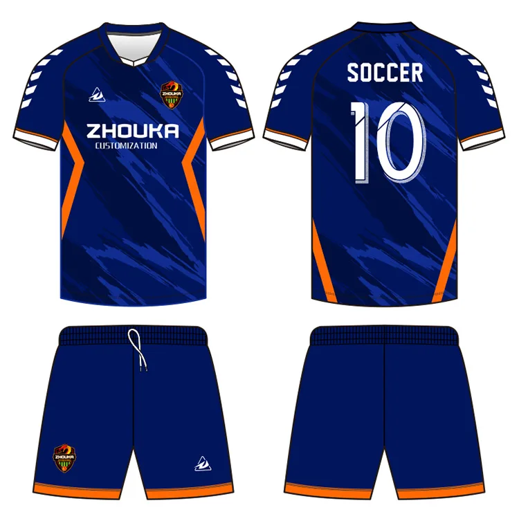 OEM Full Sublimated Soccer Wear Training Tracksuit kit Soccer Jacket And Pants Football Shirt Custom Soccer Jersey Uniforms Set