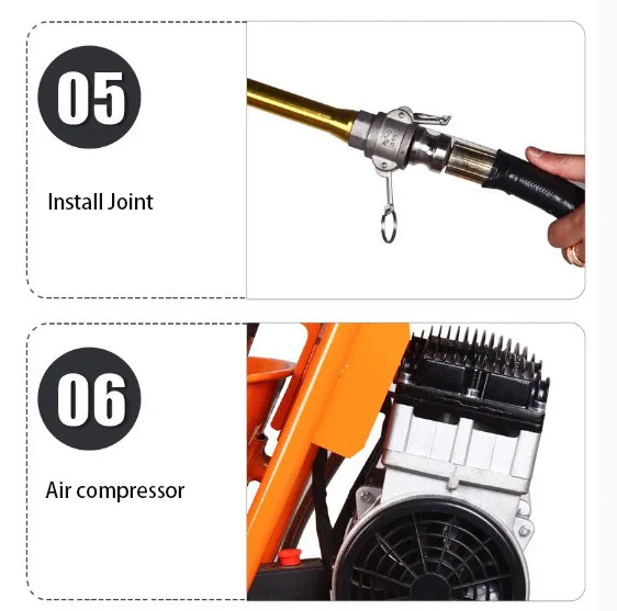 Cement Concrete Spraying Machines Polyurethane 2mm Plaster Spray Pump