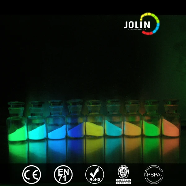 Флуоресцентный светящийся в темноте пигмент для полимерного