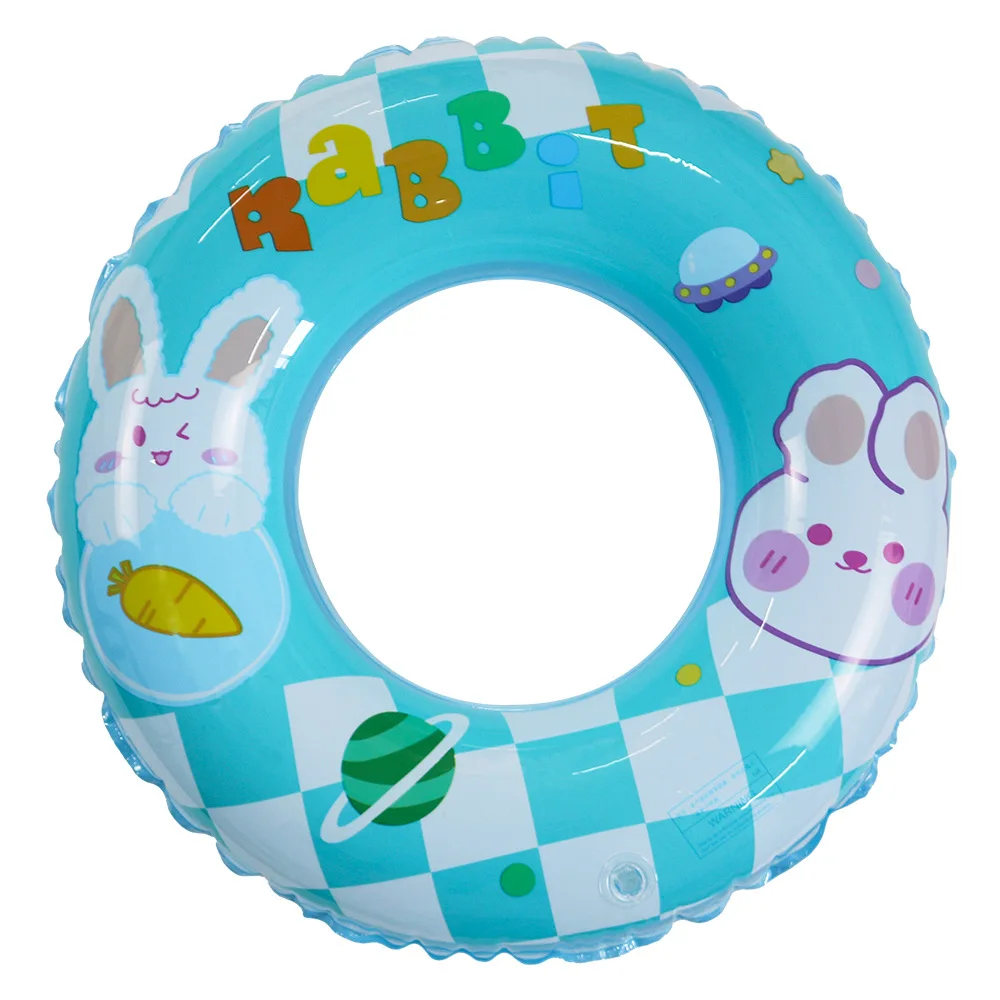 New In Stock Cute Pattern Thickened Fashion Adult Version Inflatable Swimming Ring