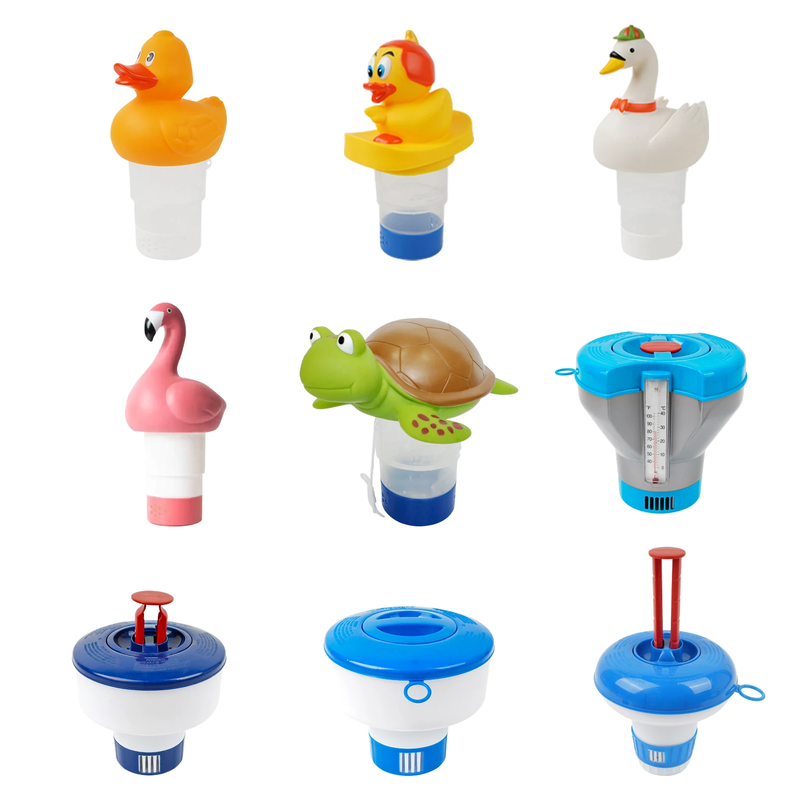 2024 New Innovations Swimming Pool Floating Chlorine Dispenser Chicken Styling Chlorine Floater for Spa, Hot Tub
