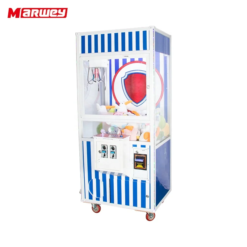 Customizable Arcade Claw-Machine Wood Cabinet Stuff Toys Animals Plush Claw Machine With Bill Acceptor For Shop