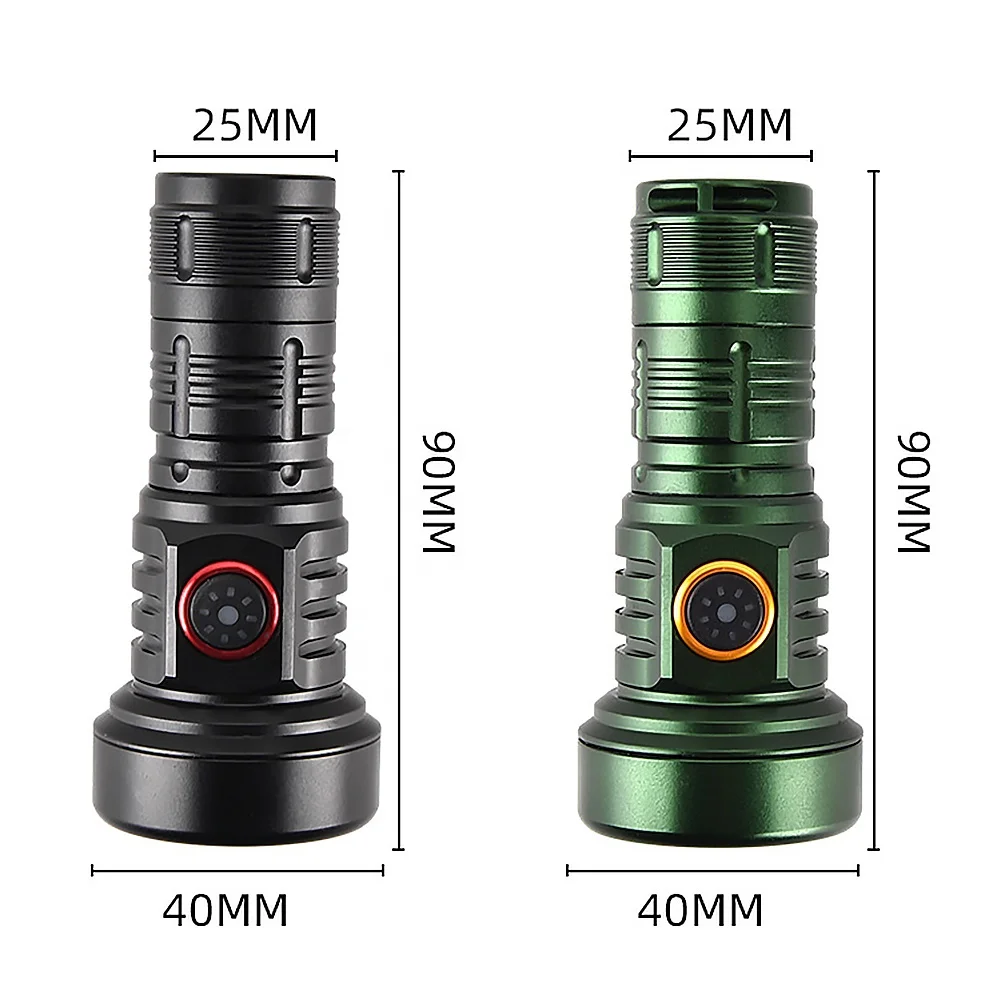 Taikoo Super Bright Type-C Rechargeable Portable Small Mini Waterproof  Camping Torch Aluminum Rechargeable  led Flashlight