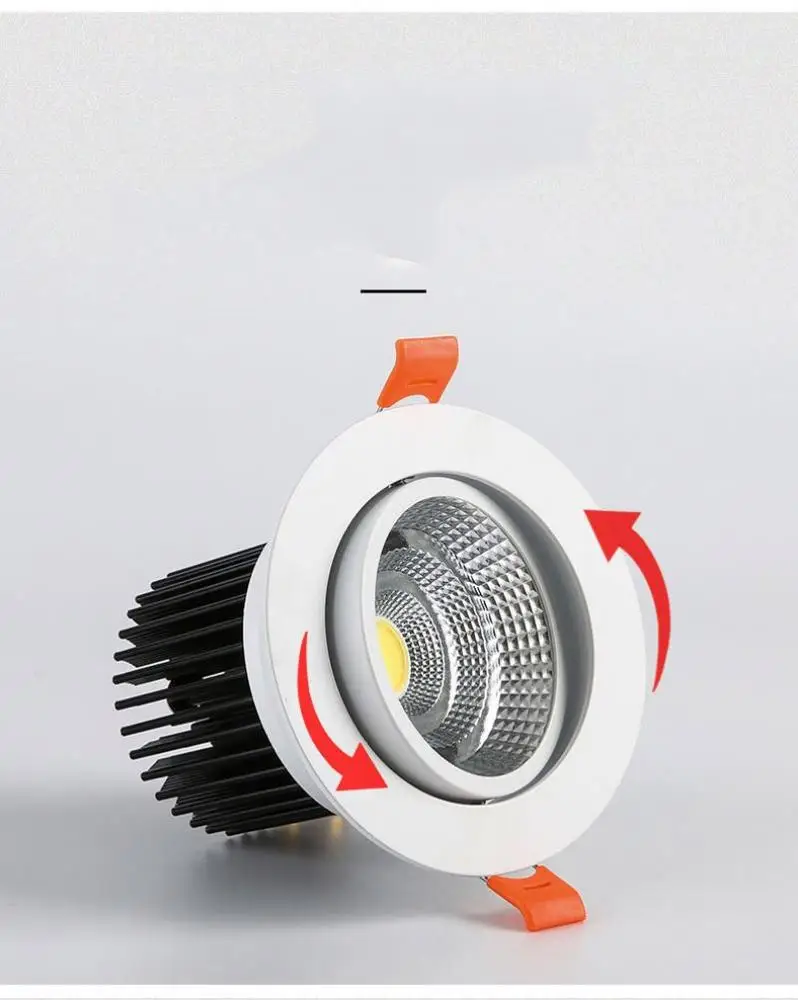  Высокая эффективность 9 Вт 10 12 COB светильник Совместимость 220v-240v dimmable утопило прожектор Светодиодный модуль