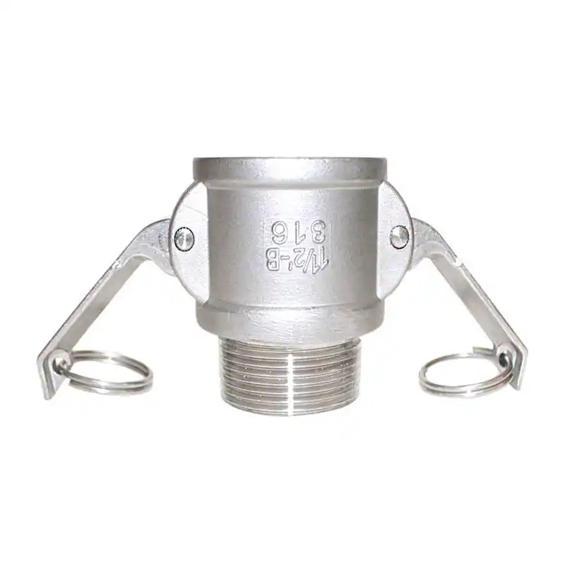 304 stainless steel quick connector Snap snap type b hydraulic pump water pipe with BSPT NPT thread