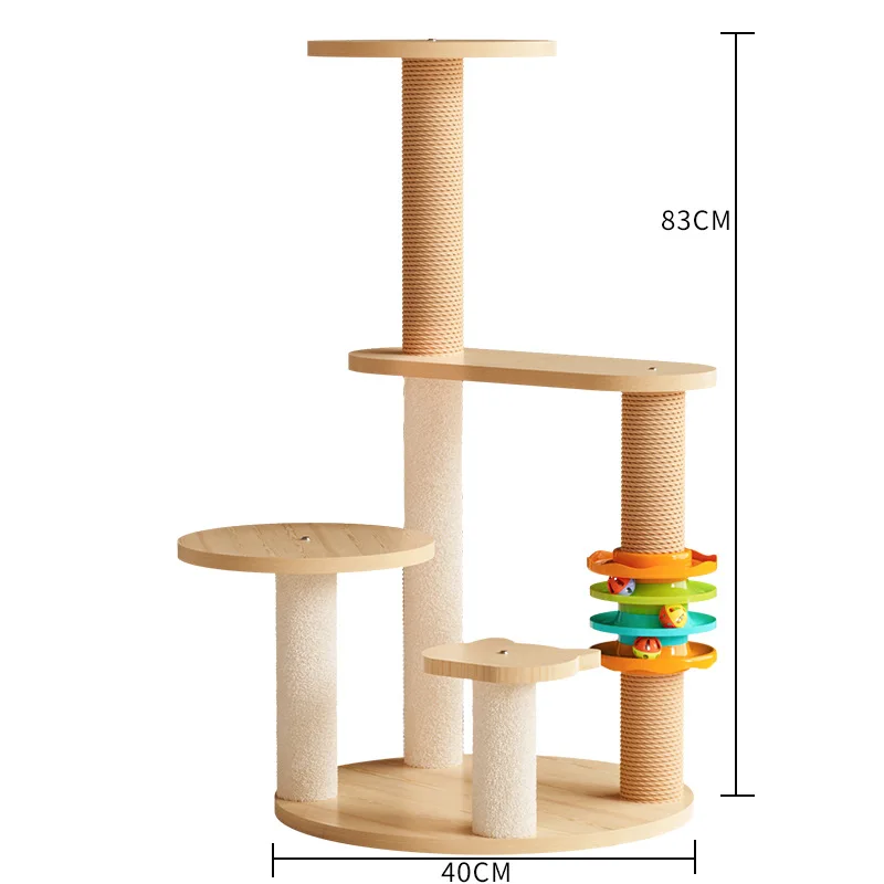 Cat Scratcher Tower Home Furniture Cat Toys Tree Pets Hammock Sisal Post Climbing Frame Toy Cat Scratching Board Climbing Frame