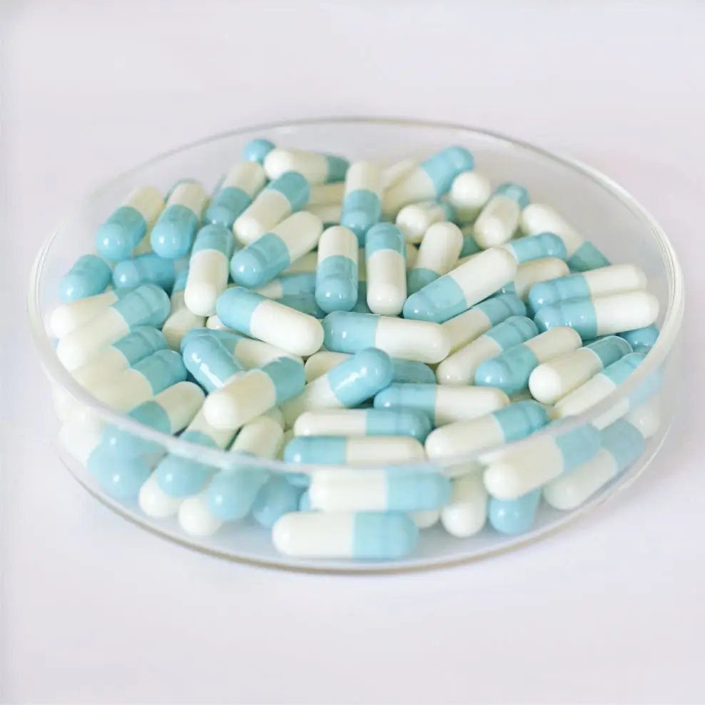 Red/Blue/Green White Wholesale High Quality Halal  Empty Bovine Gelatin Capsules size 000 00 0 1 2 3 4