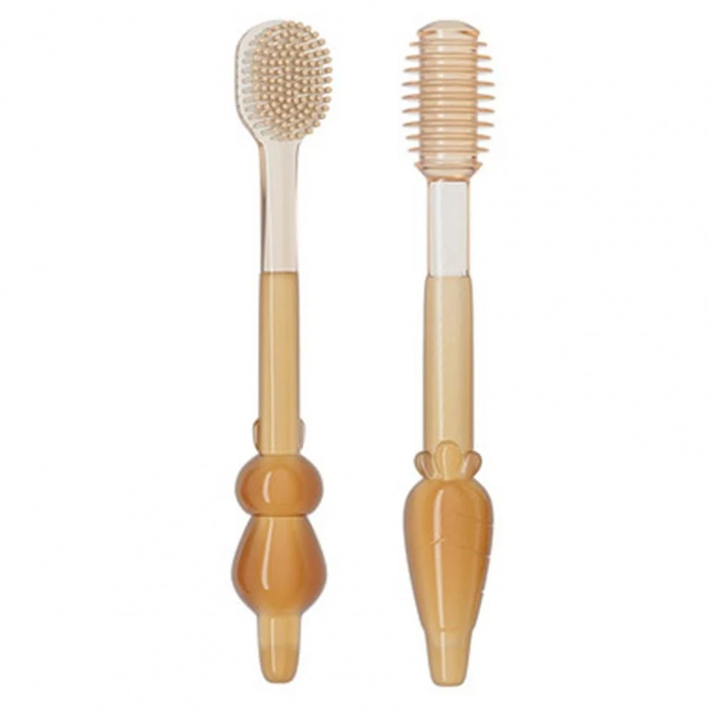 Silicone toothbrush 1 set of newborn tooth care baby brush 360 degree cleaning tooth care baby brush tongue set