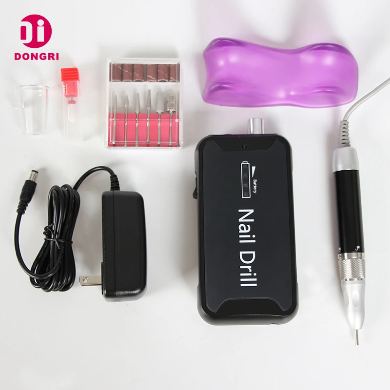 Dongri 2020 nails salon professional products micromotor nail drill wireless