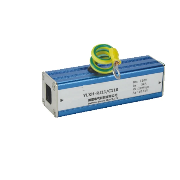 RJ45 network surge lightning protector 10KA signal lightning protector