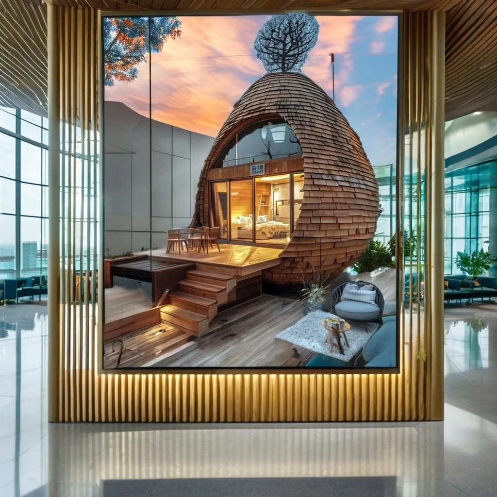 Customized Luxury Portable Micro Treehouse Hotel Creative Design with Wood Prefab House airbnb trending influencer picked