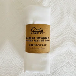 70% Bamboo 30% Cotton Soft Newborn Baby Infant Plain Solid Color Muslin Bamboo Cotton Swaddle Receiving blanket wraps