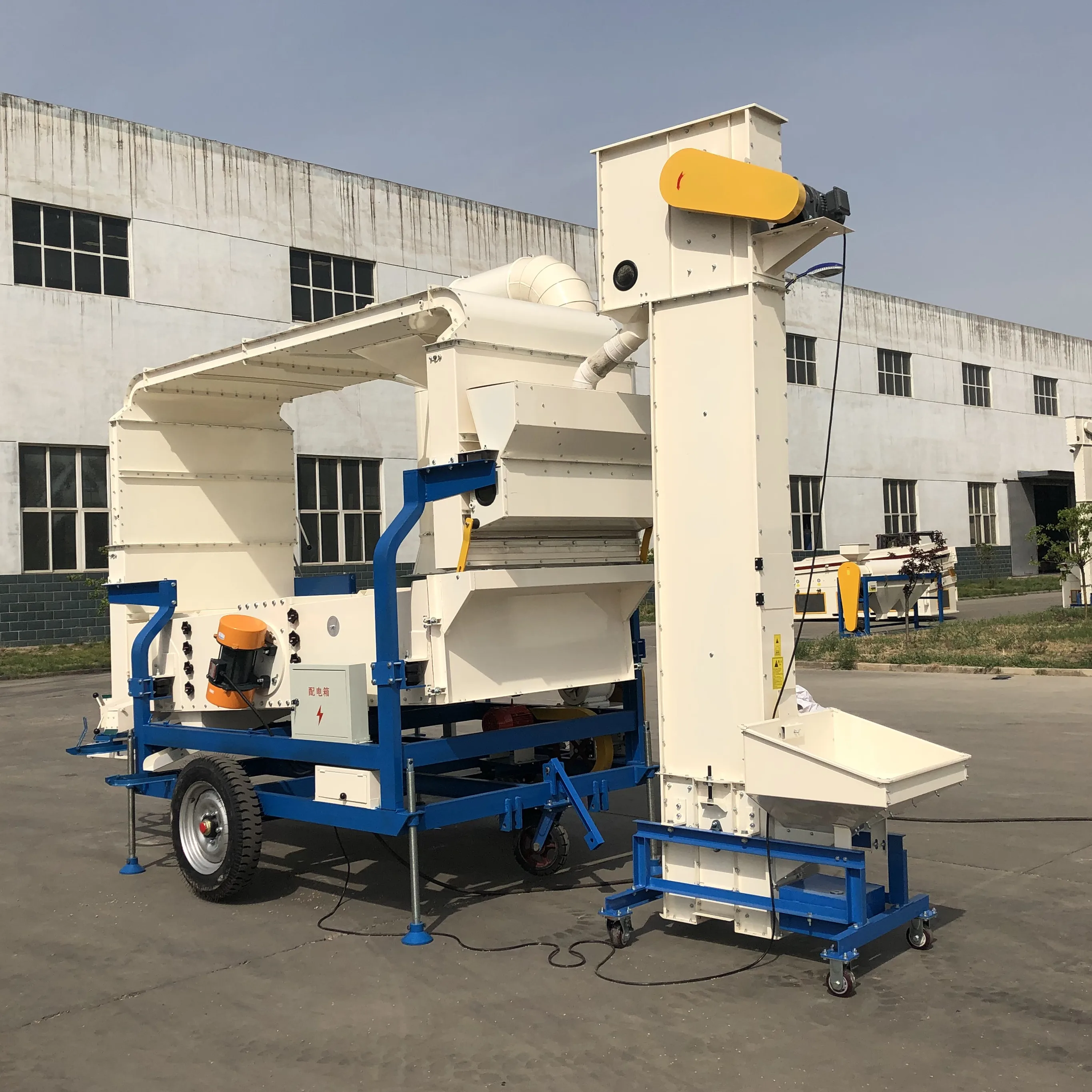 sorghum rice simsim maize barley soybean grain cleaning machine