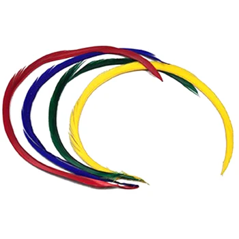 Золотые свободные гусиные перья поставщики Длинные крашеные бионы для украшения