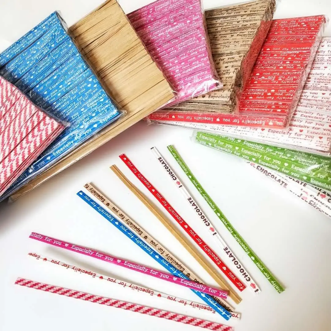Wholesale 9cm 700 Pcs Baked Food Wrapping Tie Twist Bundling Decorative Material for Bread Bag