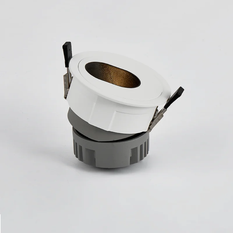 Polarized Light LED Recessed Downlight 10W Gold Color Ceiling Mounted Spotlight Adjustable LED Downlight