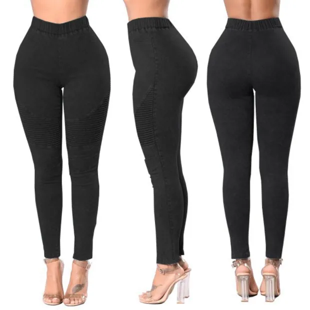 Casual Slim Fit Long Pants Female oversized Trousers Women Skinny Jeans Ladies elastic waist women trousers