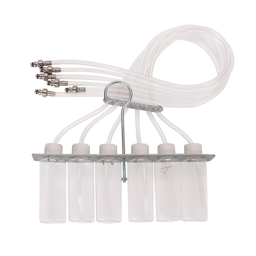 Diesel Injector Flow Meter Diagnostic Tool 6 Cylinder Common Rail Adaptor Fuel Tester Set For Sale