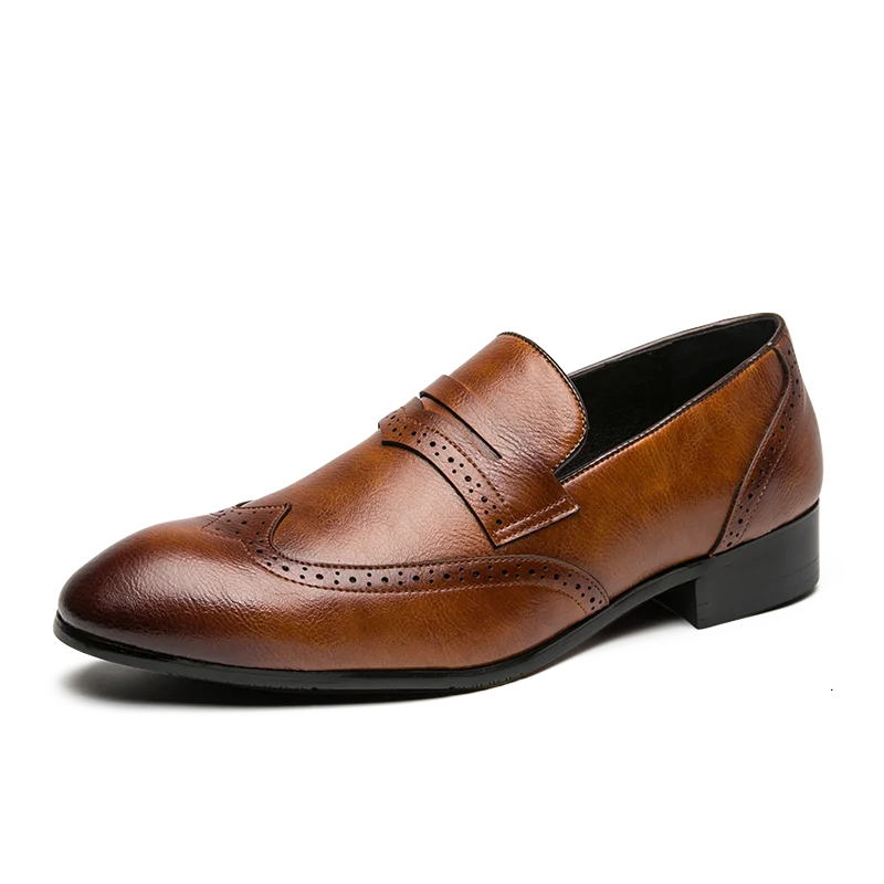 Fashion Walking Style Men Business Shoes March Expo 2023 Hot Selling Products Leather Dress Shoes Oxfords