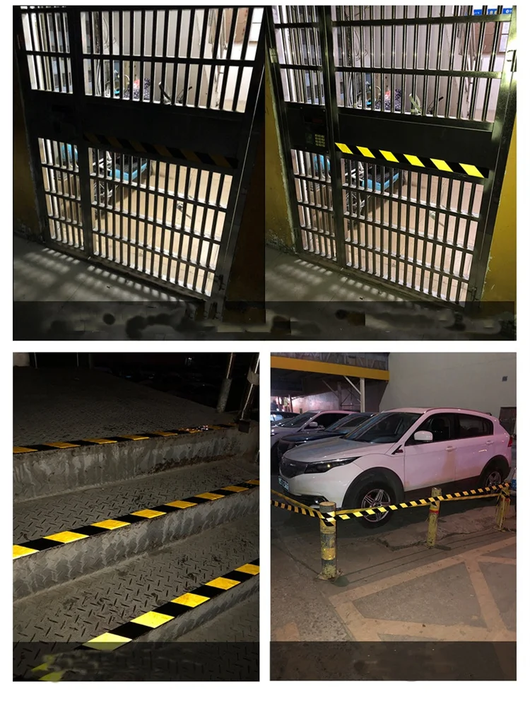 Yellow Radium Sticker Reflective Tape Car Reflective Adhesive Tape reflective Trailer Safety Tape